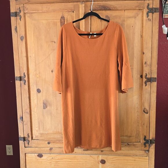 Anthropologie Moth Dress Sweater Knit with  Bell Sleeve - Picture 7 of 7